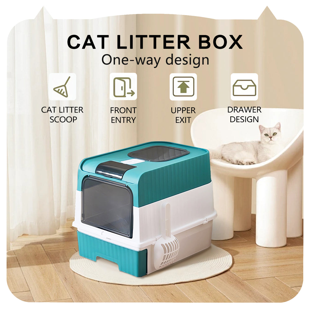 Super Large Capacity Cat Litter Box - Easy To Clean, Odorless, Leak Proof, Not Easy To Leak, Pull-out Design, Comfortable Toilet For Pets EX-STOCK Canada