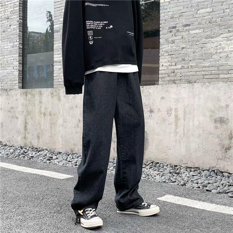 Straight Loose Autumn All-matching Draping Mop Pants EX-STOCK Canada