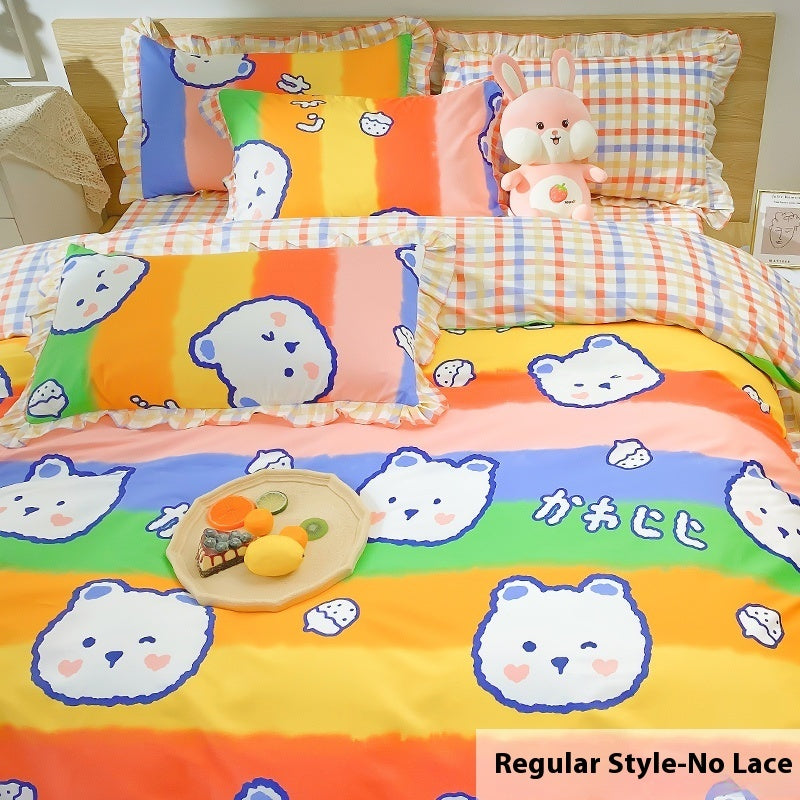 Four Piece Duvet Set Girl's Heart Ins Style EX-STOCK Canada
