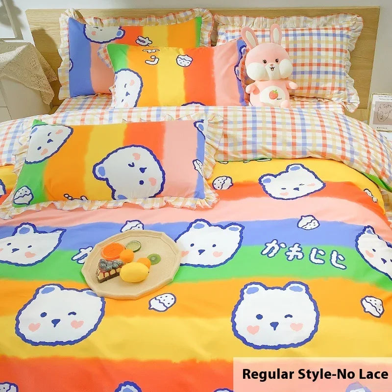 Four Piece Duvet Set Girl's Heart Ins Style EX-STOCK Canada