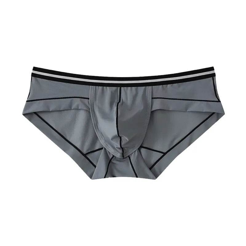 Ice Silk Men's Summer Breathable Solid Color Pouch Brief Underwear - EX-STOCK Canada