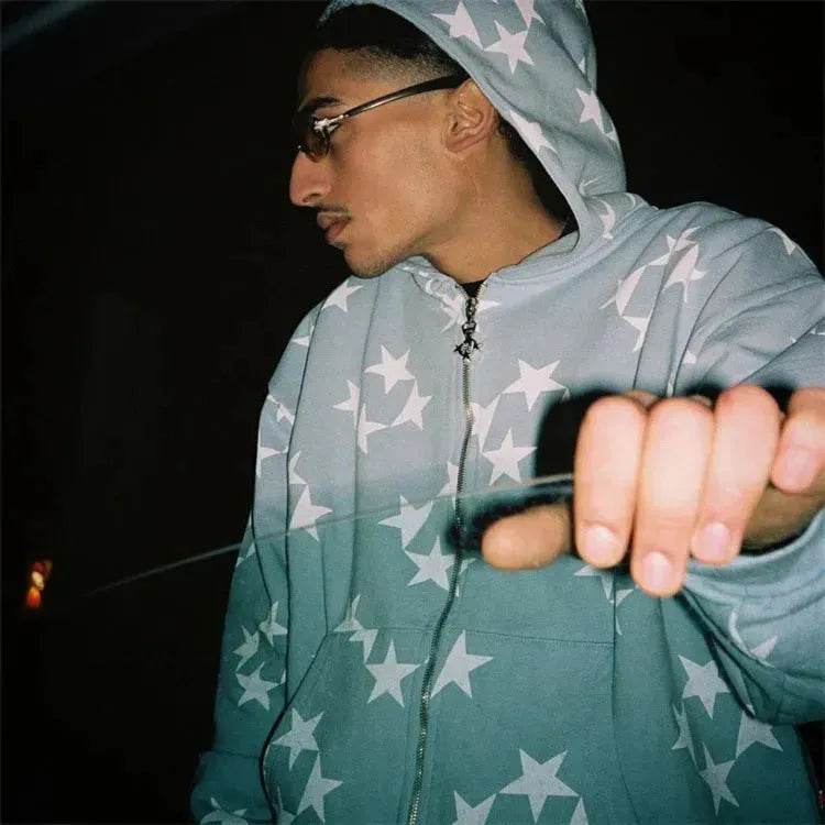 Fall Winter street Hip pop Unsex zip-up Hoodie Cardigan Outwear - EX-STOCK Canada