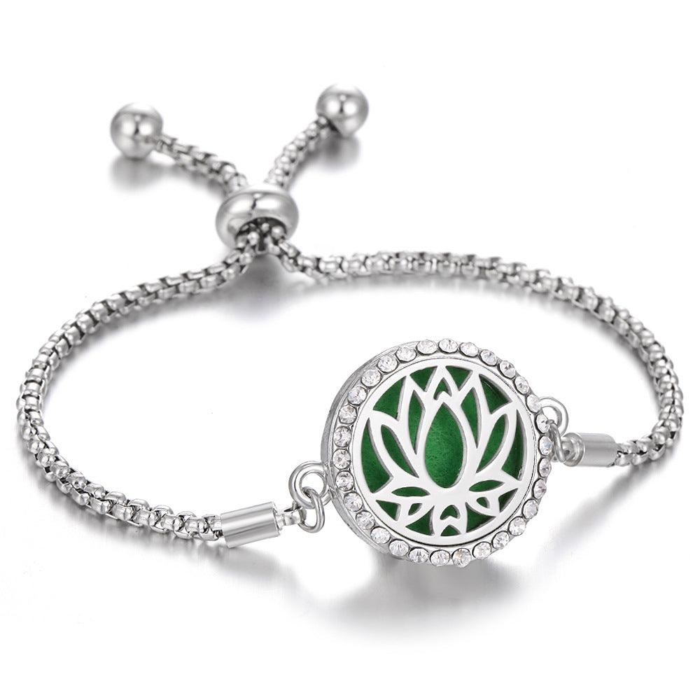 Bracelet d'aromathérapie kaléidoscope 2024 Nouveau Parfum Diffuseur d'huile essentielle Médaillon Bracelet Charms Bijoux diffuseur d'arôme pour femmes - EX-STOCK Canada