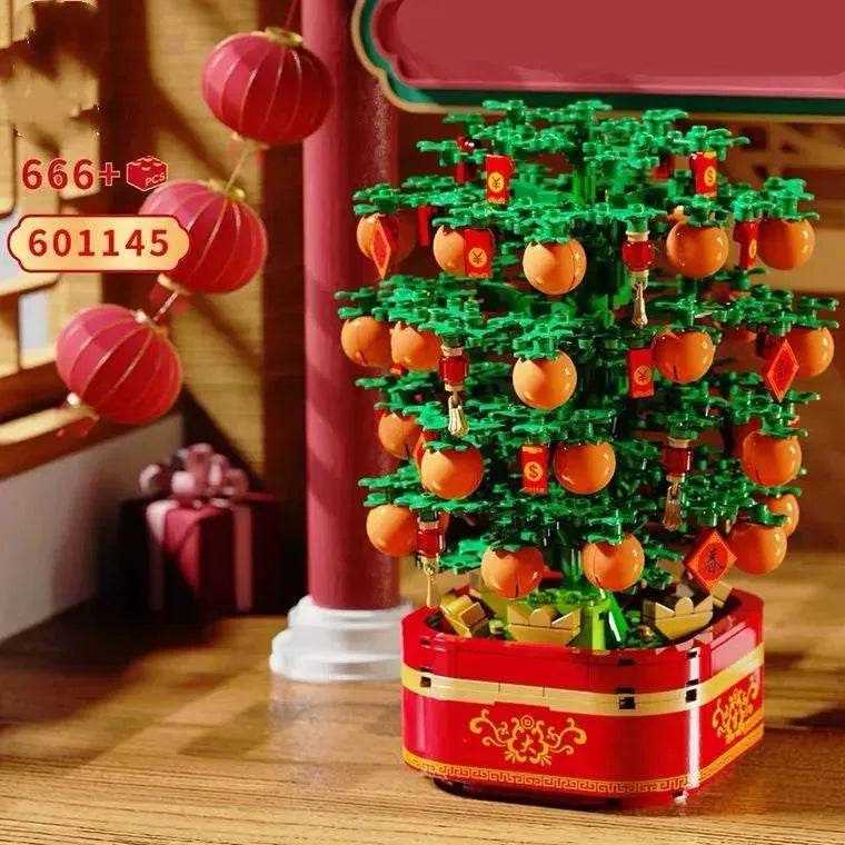 DIY Building Blocks Music Box Christmas Tree Model Desktop Decoration Ornaments Gift Box For Woman Kids Present New Year Gifts - EX-STOCK Canada
