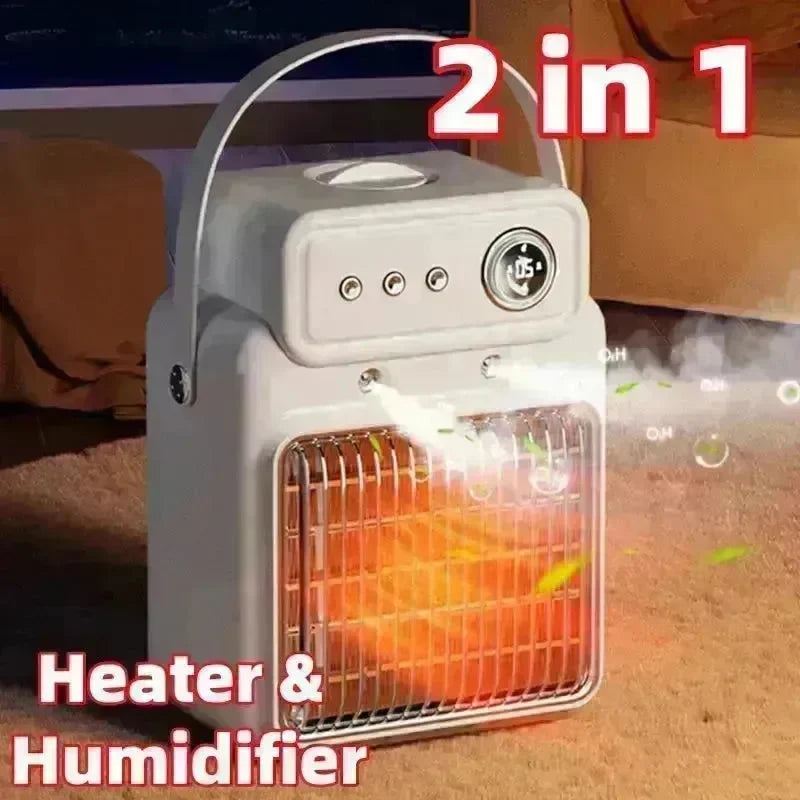 2 in 1 Indoor House Room Humidifier and Space Heater Warm Air Blower - EX-STOCK Canada