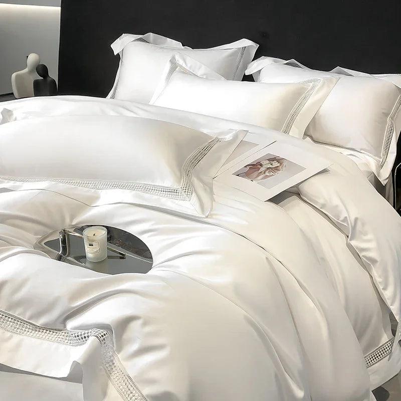 Long-staple Cotton Fitted Sheet Duvet Cover Four-piece Set EX-STOCK Canada