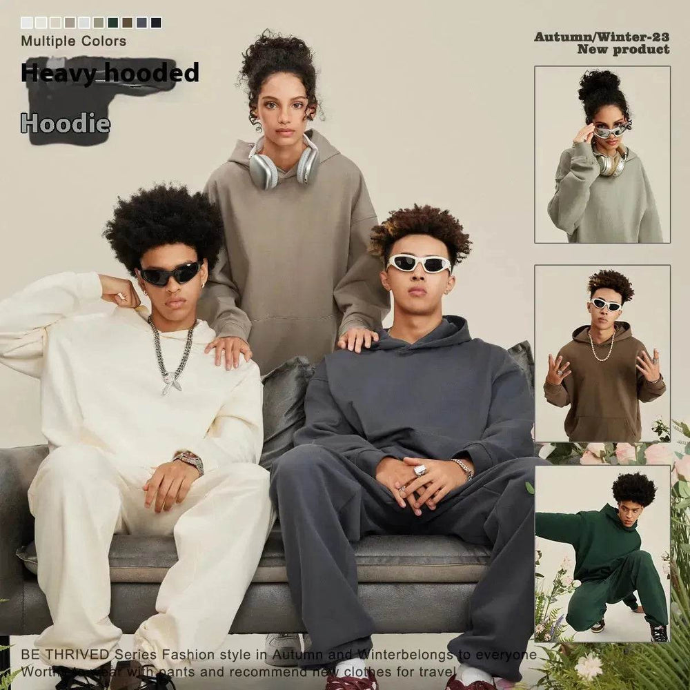 American-style Hoodie suit and Crew neck sweatsuit Unisex Fall Winter - EX-STOCK Canada