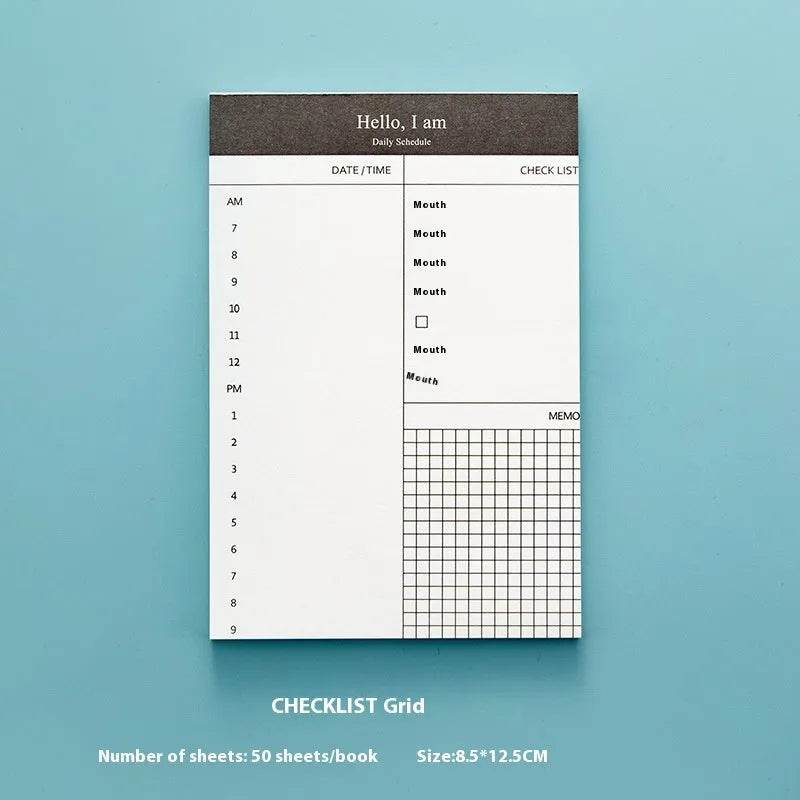Portable Notepad Schedule Daily Planner - EX-STOCK Canada