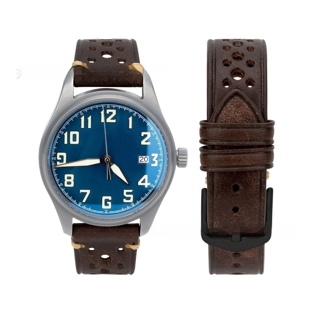 20mm Watch First Layer Cow Leather Watch Strap Retro Comfort - EX-STOCK Canada