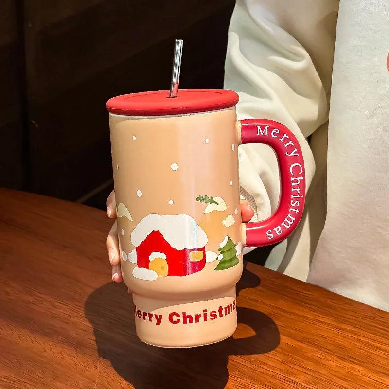 Christmas Gift Large Capacity Ceramic Cup Mug Creative EX-STOCK Canada