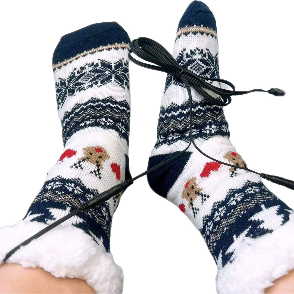 USB Electric Heating Warm Thickened Heating Room Socks EX-STOCK Canada