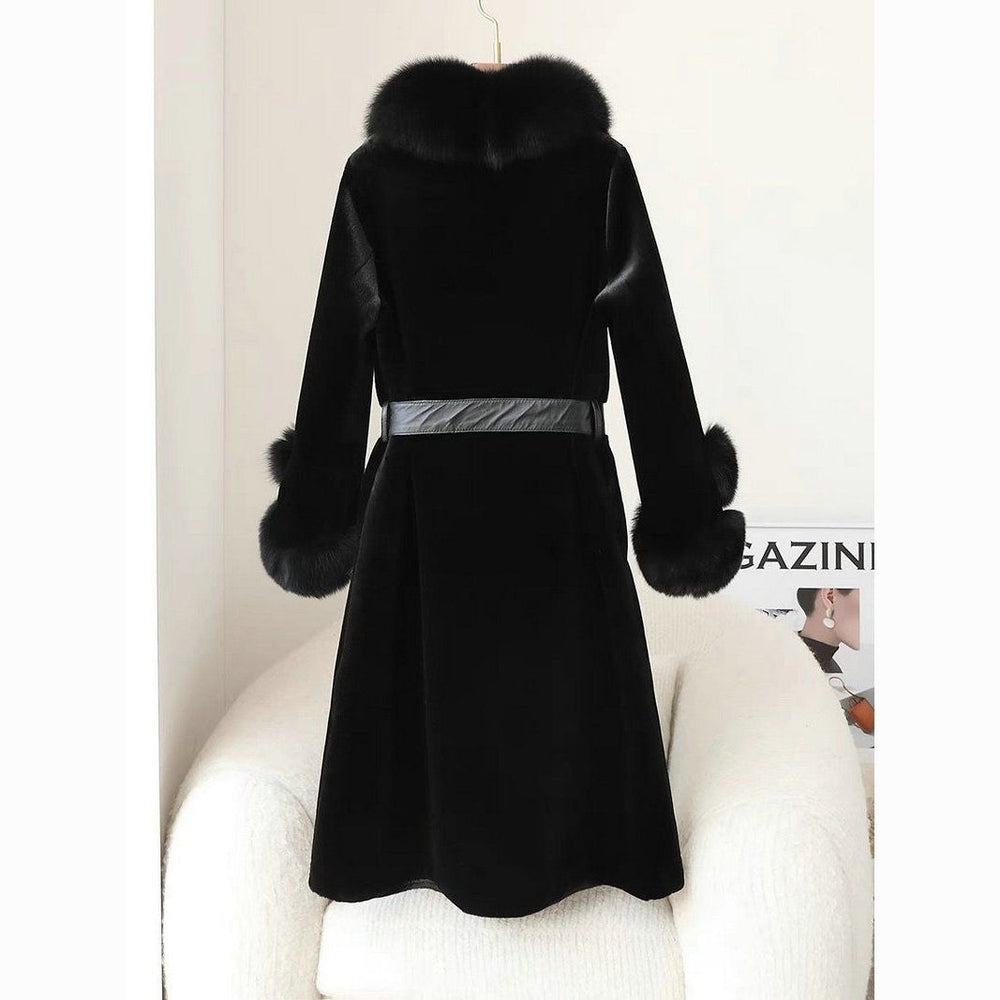 Thickened Faux Mink Coat With Large Fur Collar For Women - EX-STOCK Canada