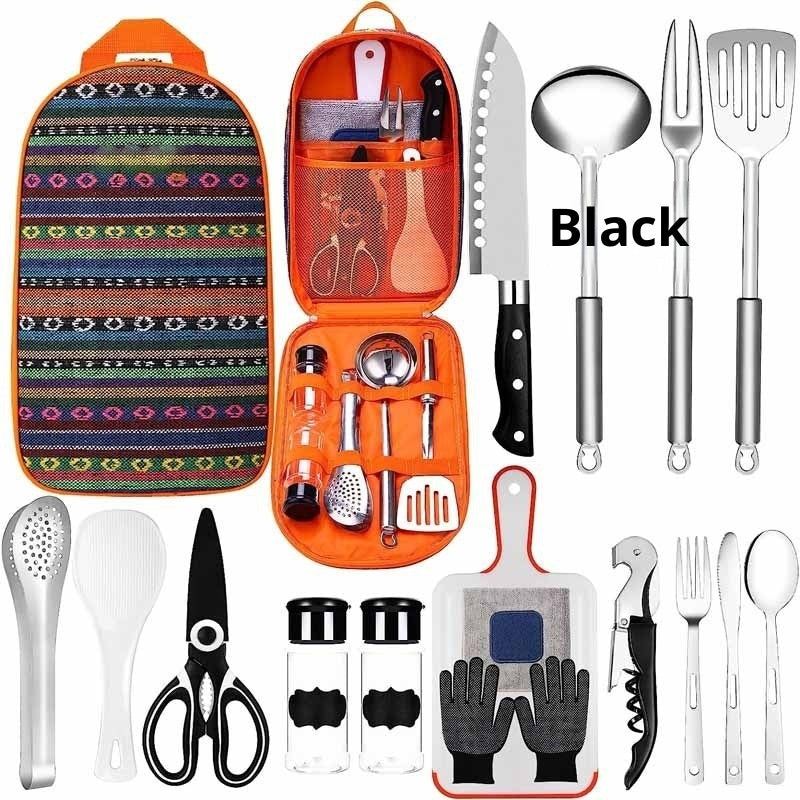 Tent Camping Kitchen RV Cooking Set Utensils Dining Fork Spoon Set EX-STOCK Canada