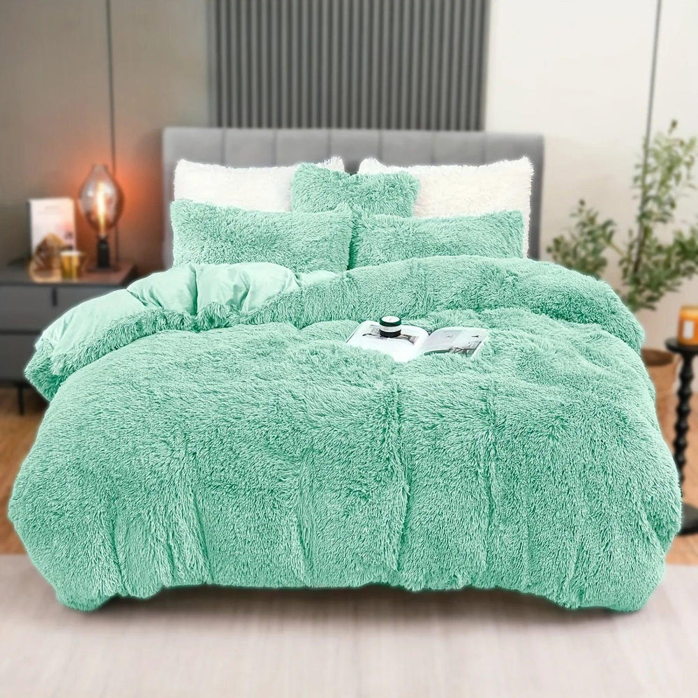 4PCs Plush Duvet Cover Set Luxury Ultra Soft Velvet Duvet EX-STOCK Canada