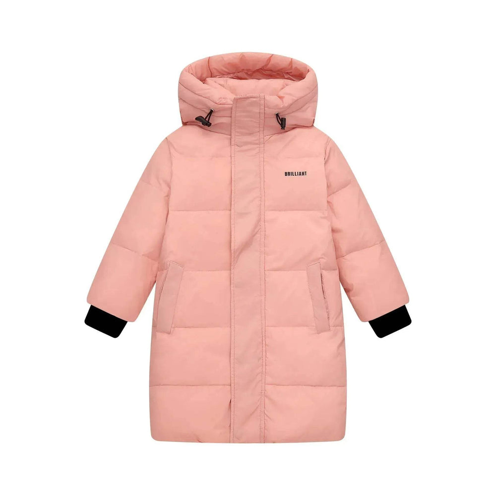 Children's Mid-length Down Jacket Thickened Winter Jacket for kids - EX-STOCK Canada