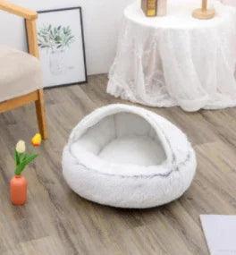 2 In 1 Dog And Cat Bed Pet Winter Bed Round Plush Warm Bed House Soft Long Plush Pets Bed Pet Products EX-STOCK Canada