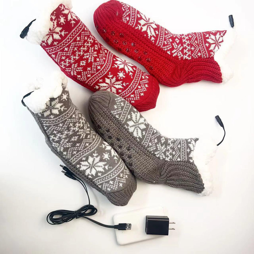 Chaussettes chauffantes électriques USB pour la maison et les piedsEX-STOCK Canada