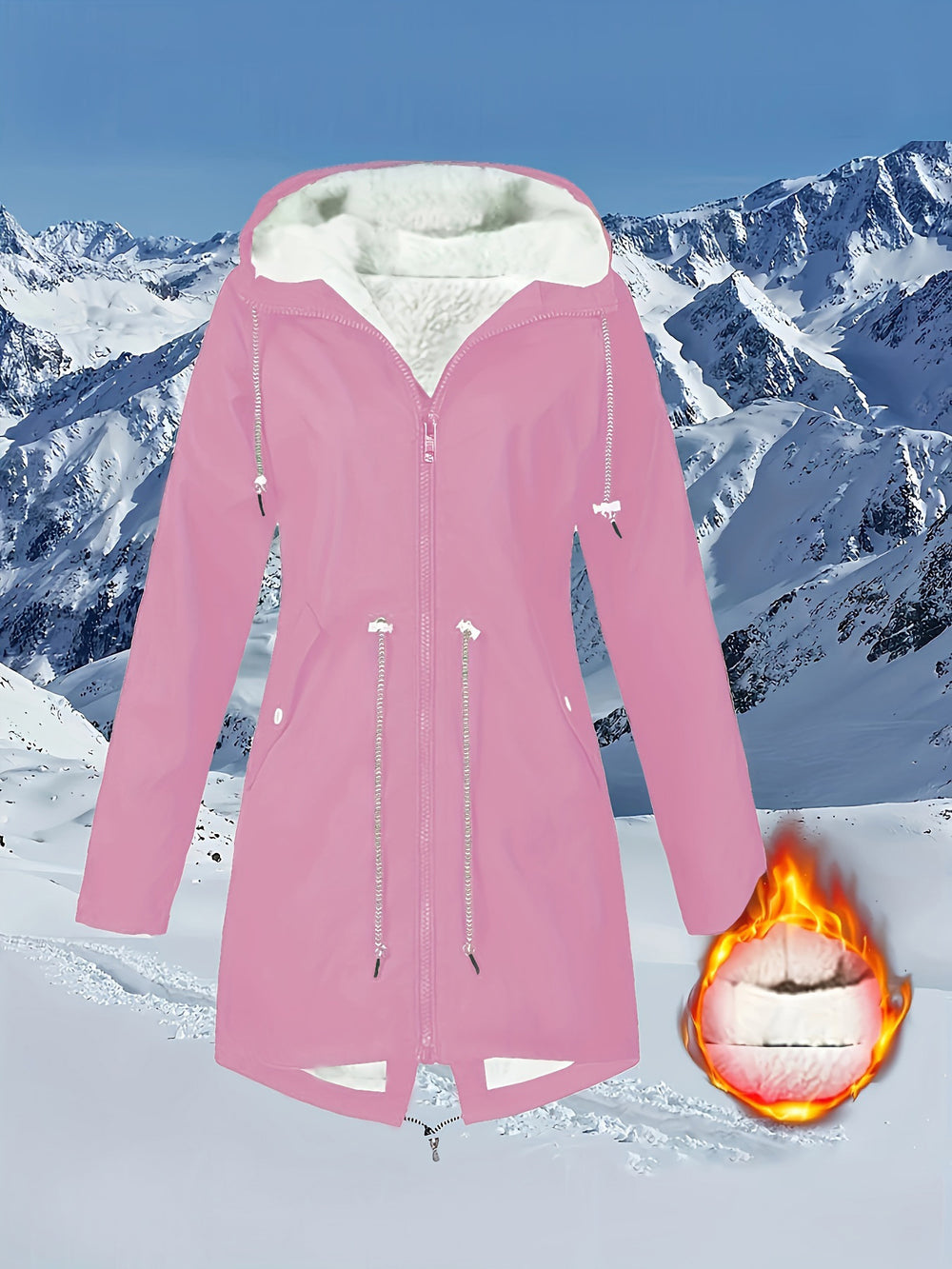 Women's Hooded Plush-Lined Coat ā 6 Colours, Sā5XL 8