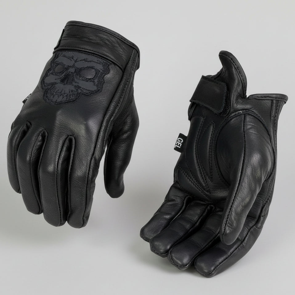 Gants réfléchissants BOL/Open Road pour hommes avec crâne