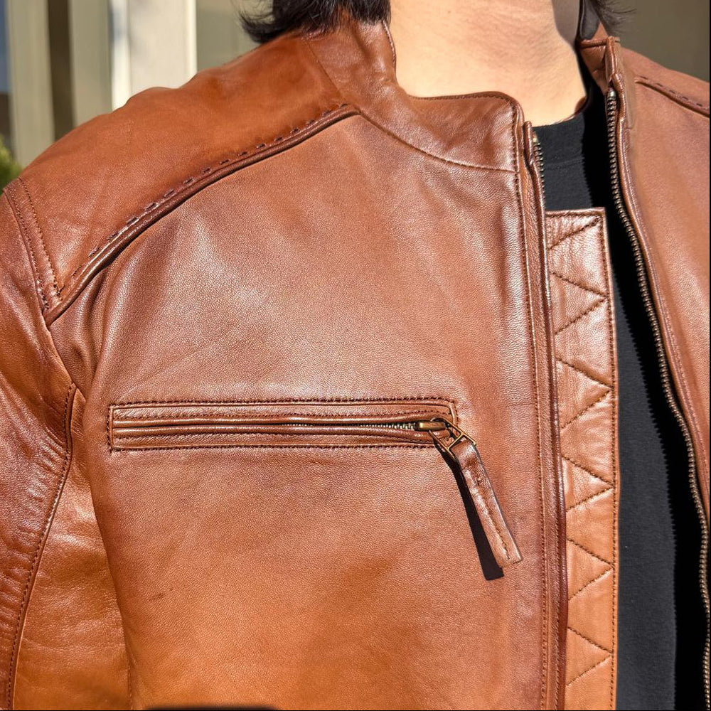 BOL Men's Racer Leather Jacket