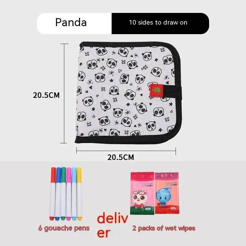 10-sided Children's Early Education Picture Book Double-sided Graffiti Drawing Board Portable Children Drawing Coloring Book - EX-STOCK Canada