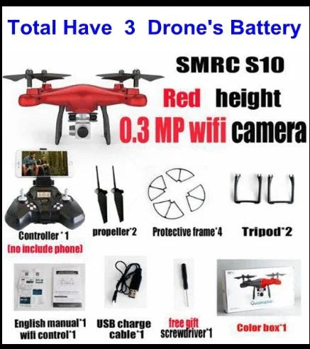 Sales Promotion WiFi 2MP Camera With S10 SMRC FPV Quadcopter Drone Helicopter UAV Micro Remote Control Toy RACER KIT Aircraft EX-STOCK Canada