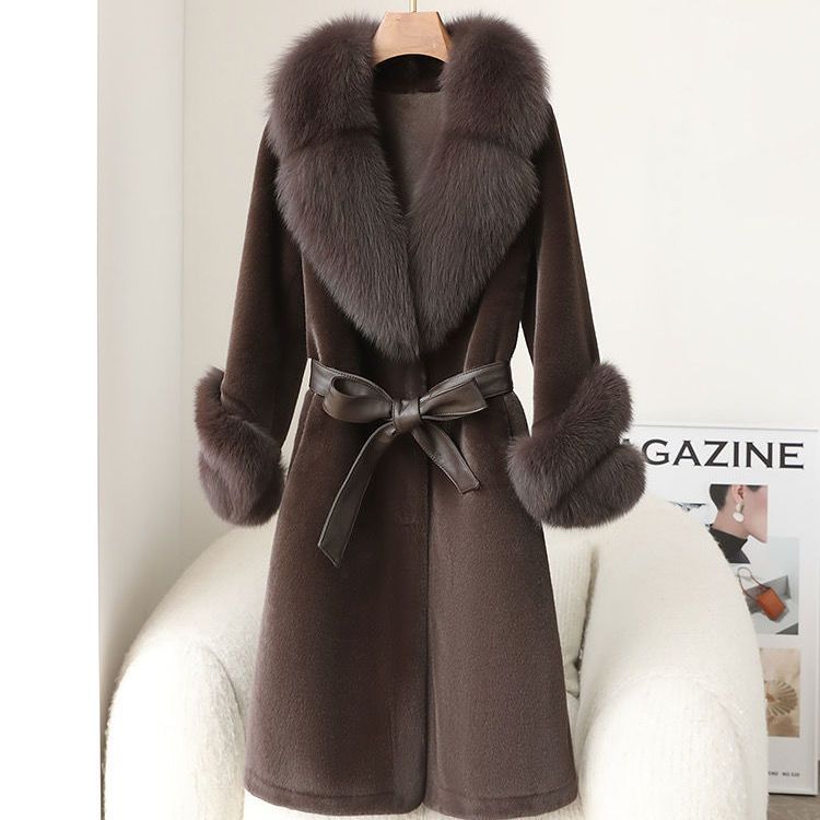 Thickened Faux Mink Coat With Large Fur Collar For Women - EX-STOCK Canada