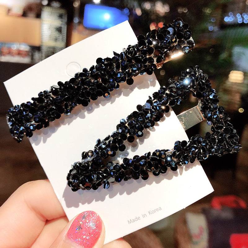 Elegant Rhinestone Flower Bling Hair Clip - EX-STOCK Canada