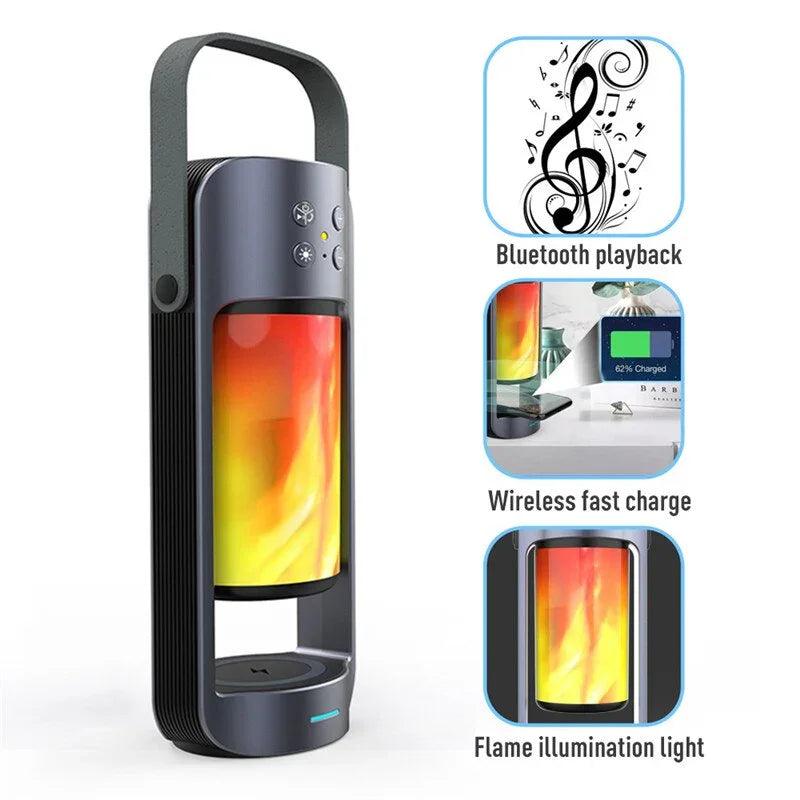 Flame Light Bluetooth Speaker Creative and Multifunctional EX-STOCK Canada