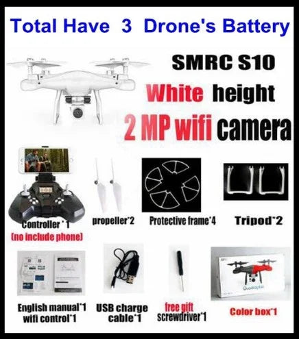 Sales Promotion WiFi 2MP Camera With S10 SMRC FPV Quadcopter Drone Helicopter UAV Micro Remote Control Toy RACER KIT Aircraft EX-STOCK Canada