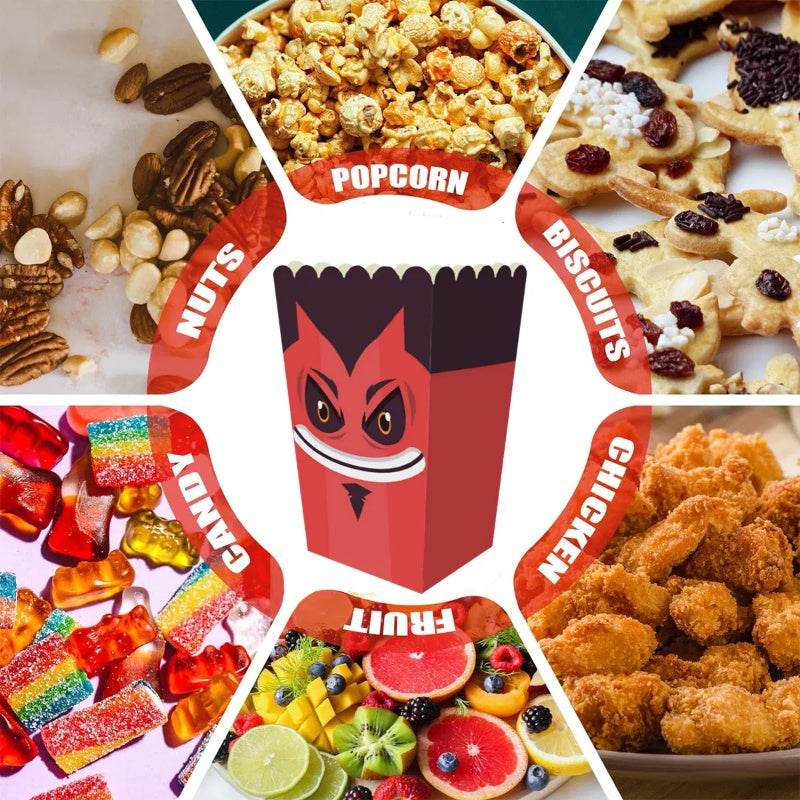 12 Pieces Halloween Popcorn Box Halloween Party Favor Snack Treat Boxes Candy Cookie Container Decorations Gifts For Popcorn Sales Halloween Party Favor Supplies - EX-STOCK Canada