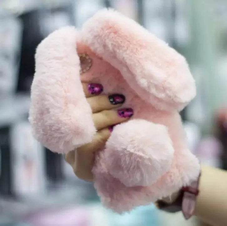 Cute Creative Rabbit Plush warm phone case women - EX-STOCK Canada
