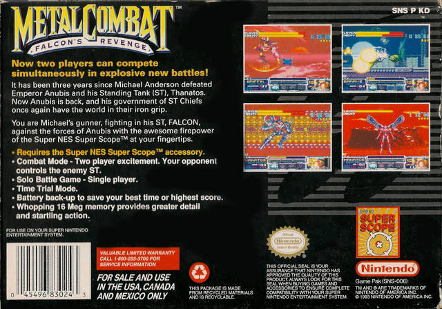 Metal Combat: Falcon's Revenge