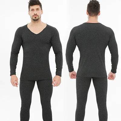 Winter Men's Sleepwear Loungewear Cashmere Long John set - EX-STOCK Canada