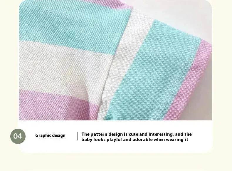 Polo Shirt for boys Short Sleeve Striped cotton shirt for baby boys - EX-STOCK Canada