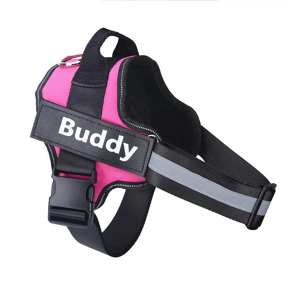 Harnais pour chien personnalisé ANTI-TRACTION Réfléchissant Respirant Harnais ajustable pour animaux de compagnie Gilet pour petit et grand chien Patch personnalisé Fournitures pour animauxEX-STOCK Canada