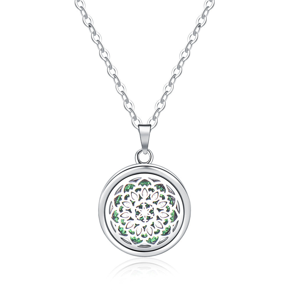 Collar con Caja de Perfume Redonda y Abierta - EX-STOCK Canada