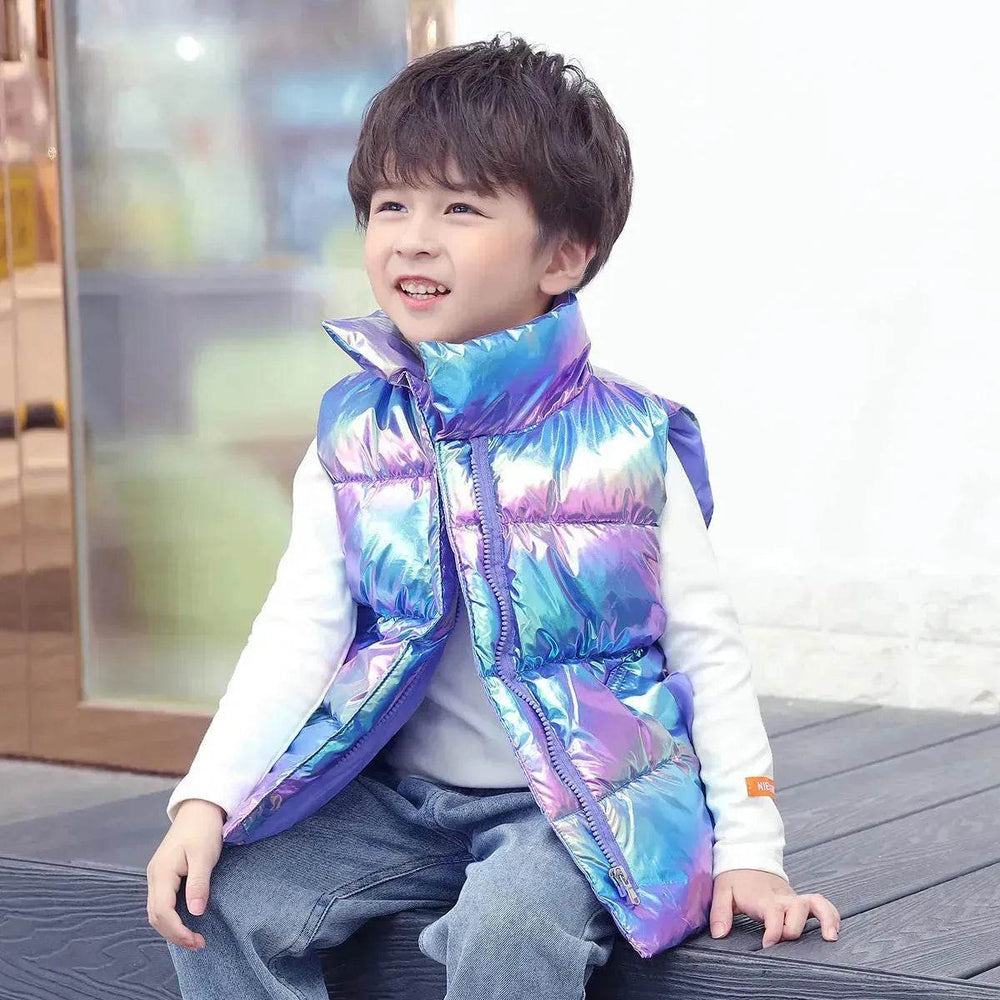 Down Cotton Vest Autumn And Winter Waistcoat Winter Clothing Children Sleeveless Puffer jacket - EX-STOCK Canada