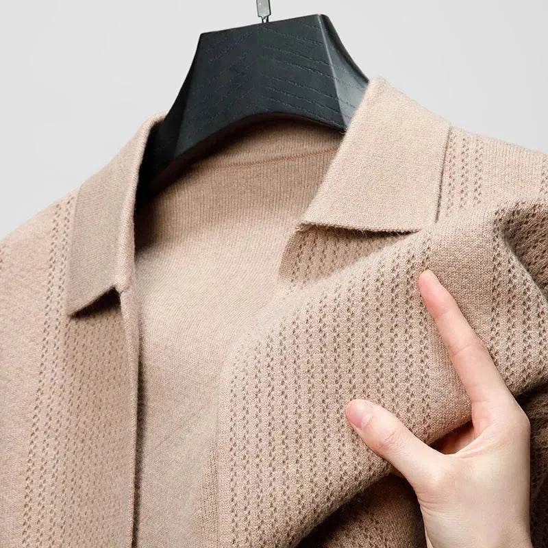 Slim fit Knitted Cardigan sweater For Young Men Workwear for fall Winter - EX-STOCK Canada