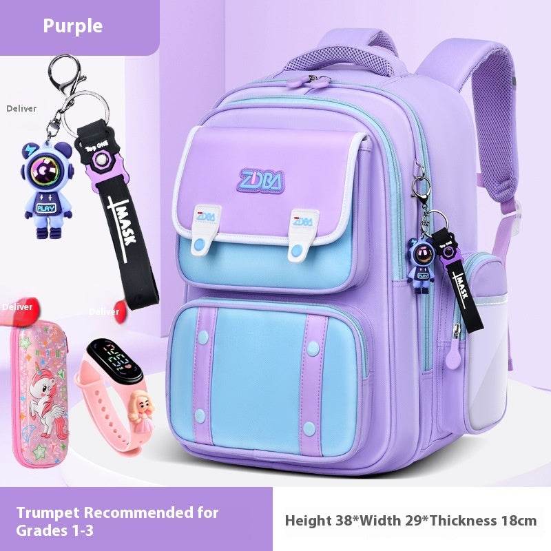 Elementary School Spine Protection Backpack Water resistant School bag - EX-STOCK Canada