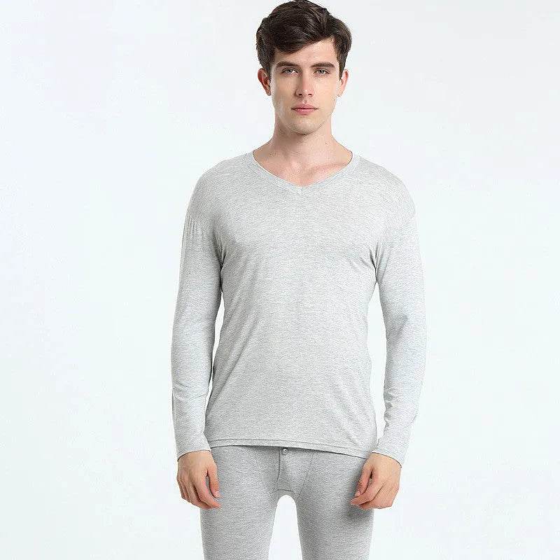 2pcs Cotton Thermal underwear Long John Loungewear Outfit set men - EX-STOCK Canada