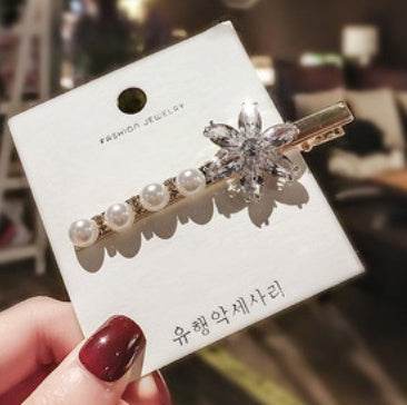 Elegant Pearl Bling Hair Clip - EX-STOCK Canada