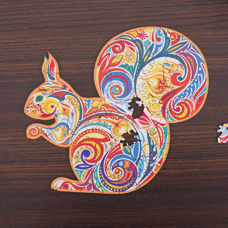 Animal Shaped Wooden Puzzle Play Toy for Kids 14 years above - EX-STOCK Canada
