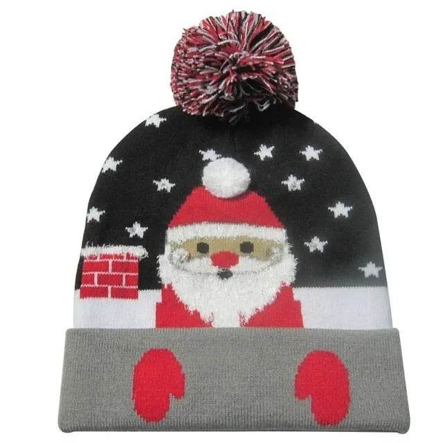 LED Light Christmas Beanies - EX-STOCK Canada