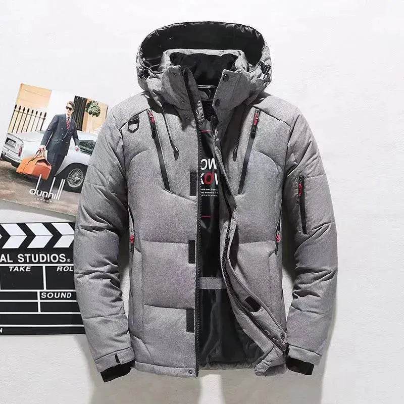 Outdoor Leisure Winter Thickened Hooded Men's Winter Puffer Coat - EX-STOCK Canada