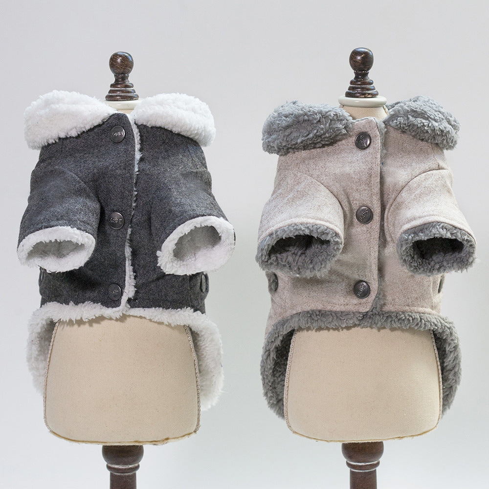 Dog Clothes Winter Pet Dog French Bulldog Jacket Thick Warm Dog Coat EX-STOCK Canada