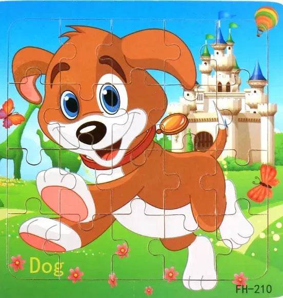 Wooden jigsaw puzzle toy - EX-STOCK Canada