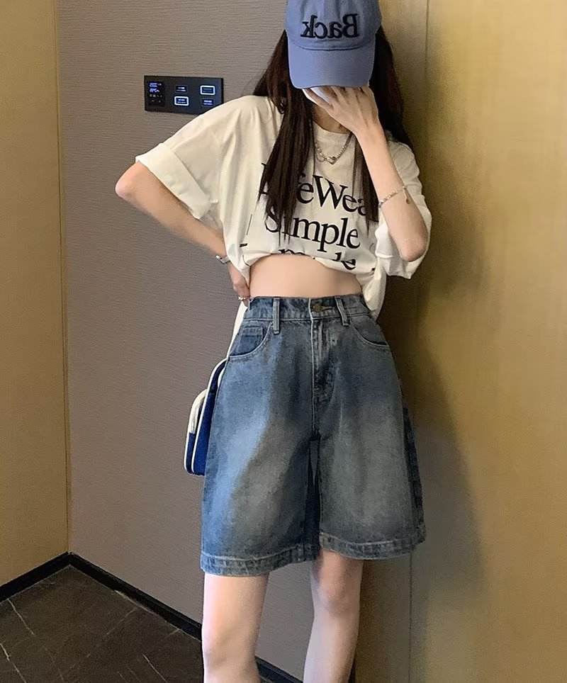 Retro Unisex Denim Jeans Short - EX-STOCK Canada