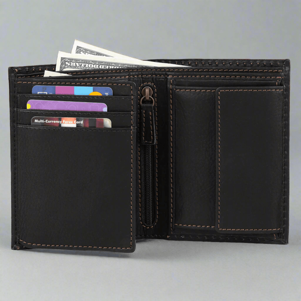 MET Men's Upright Coin Leather Wallet EX-STOCK Canada