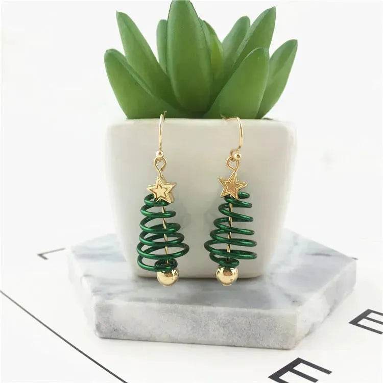 Christmas Earrings Tree Star DIY Earrings - EX-STOCK Canada